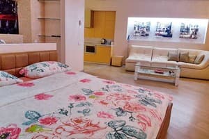 Апарт-отель Мост Сити Апарт Отель. Люкс двухместный с видом на Днепр 15